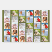 独自の6フォトコラージグリーンセットを作成する3 ラッピングペーパーシート (正面2)