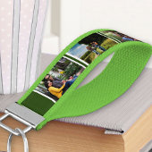 独自の6フォトコラージュの森の緑の白を作成 リストバンドキーホルダー