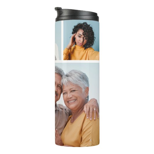 独自の6フォトコラージュ編集可能カラーを作成 タンブラー (回転右)