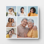 独自の6フォトコラージュ編集可能カラーを作成 フォトプラーク (正面)
