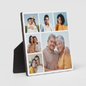 独自の6フォトコラージュ編集可能カラーを作成 フォトプラーク (正面)