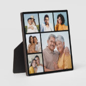 独自の6フォトコラージュ編集可能カラーを作成 フォトプラーク (正面)