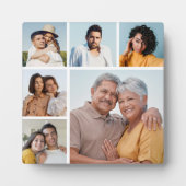 独自の6フォトコラージュ編集可能カラーを作成 フォトプラーク (正面)