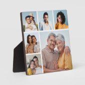 独自の6フォトコラージュ編集可能カラーを作成 フォトプラーク (正面)