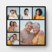 独自の6フォトコラージュ編集可能カラーを作成 フォトプラーク (正面)