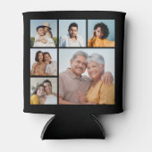 独自の6フォトコラージュ編集可能カラーを作成 缶クーラー (正面)