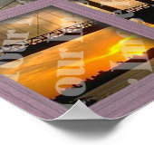 独自の6ペインピンクの木製ウィンドウフレームを作成する ポスター (角)