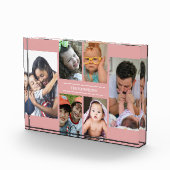 独自の6写真コラージファミリー名Pinkを作成 フォトブロック (右)