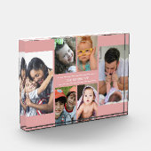 独自の6写真コラージファミリー名Pinkを作成 フォトブロック (左)