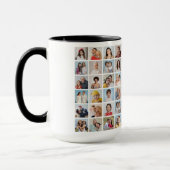 独自の60フォトコラージコンボを作成 マグカップ (左)