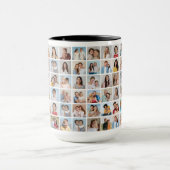 独自の60フォトコラージコンボを作成 マグカップ (中央)