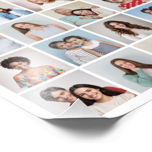 独自の60枚のフォトコラージュの写真を作成する フォトプリント            (角)