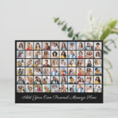 独自の60枚のフォトコラージュを作成するあいさつ文を追加 カード (スタンド正面)