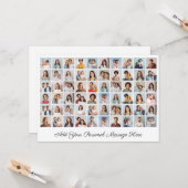 独自の60枚のフォトコラージュを作成するあいさつ文を追加 カード (正面/裏面インサイチュ)