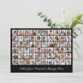 独自の60枚のフォトコラージュを作成するあいさつ文を追加 カード (スタンド正面)