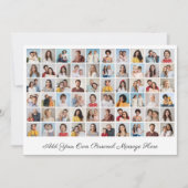 独自の60枚のフォトコラージュを作成するあいさつ文を追加 カード (正面)