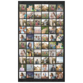 独自の60枚の写真パーソナライズされたコラージュを作成 テーブルクロス (正面)