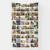 独自の60枚の写真パーソナライズされたコラージュを作成 横断幕 (縦)