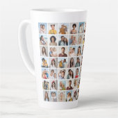 独自の63フォトコラージュを作成 カフェラテマグ (左アングル)