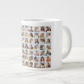 独自の63フォトコラージュを作成 ジャンボコーヒーマグカップ (正面右)