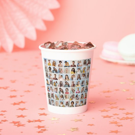 独自の63フォトコラージュを作成 紙コップ (インサイチュ)