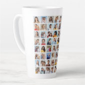 独自の64フォトコラージュを作成 カフェラテマグ (左アングル)