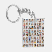 独自の64フォトコラージュを作成 キーホルダー (正面左)