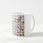 独自の64フォトコラージュを作成 コーヒーマグカップ (正面右)