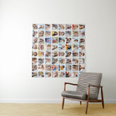 独自の64フォトコラージュを作成 タペストリー (インサイチュ(横))