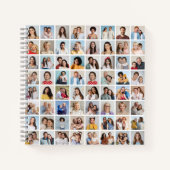 独自の64フォトコラージュを作成 ノートブック (正面)