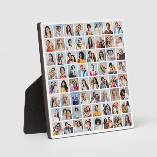 独自の64フォトコラージュを作成 フォトプラーク (正面)