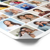 独自の64フォトコラージュを作成 ポスター (角)