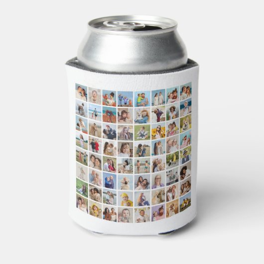 独自の64フォトコラージュを作成 缶クーラー (缶裏面)