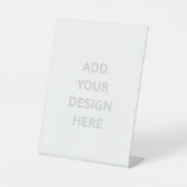 独自の6" X 8"ペデスタル記号を作成する 台座サイン (正面)