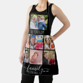 独自の7つのフォトコラージュを作成する家族の名前Black エプロン (インサイチュ)