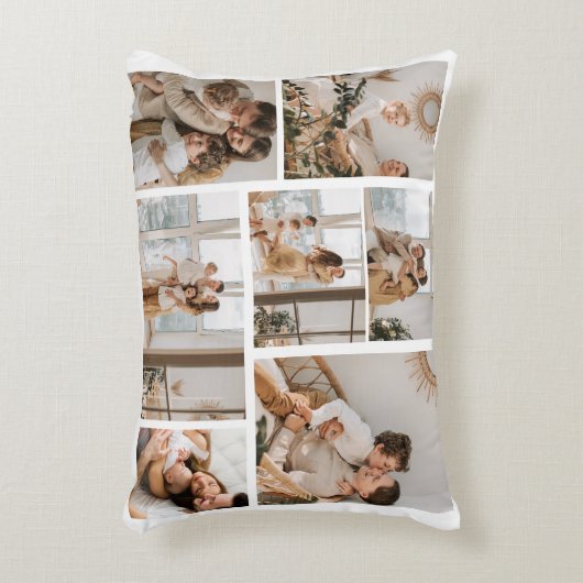 独自の7つのフォトコラージュを作成 アクセントクッション (正面(垂直))