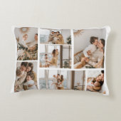 独自の7つのフォトコラージュを作成 アクセントクッション (裏面)