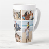 独自の7つのフォトコラージュを作成 カフェラテマグ (右アングル)