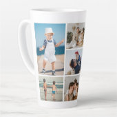 独自の7つのフォトコラージュを作成 カフェラテマグ (左アングル)