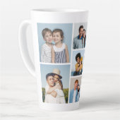 独自の7つのフォトコラージュを作成 カフェラテマグ (左アングル)