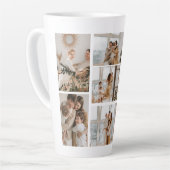 独自の7つのフォトコラージュを作成 カフェラテマグ (左アングル)
