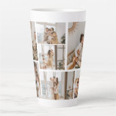 独自の7つのフォトコラージュを作成 カフェラテマグ (正面)