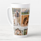 独自の7つのフォトコラージュを作成 カフェラテマグ (左アングル)
