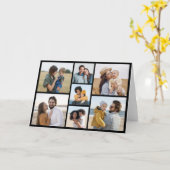 独自の7つのフォトコラージュを作成 カード (黄色い花)