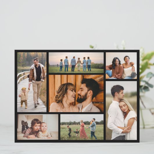 独自の7つのフォトコラージュを作成 カード (スタンド正面)