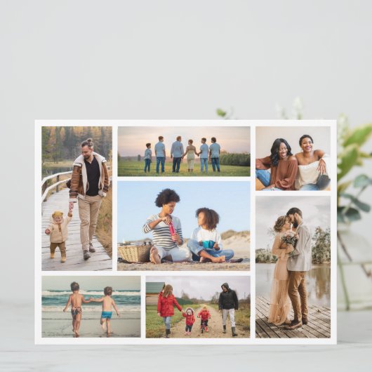 独自の7つのフォトコラージュを作成 カード (スタンド正面)