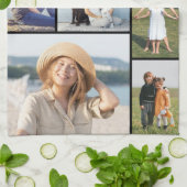 独自の7つのフォトコラージュを作成 キッチンタオル (折り畳み)