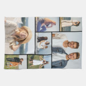 独自の7つのフォトコラージュを作成 キッチンタオル (横)