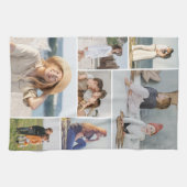 独自の7つのフォトコラージュを作成 キッチンタオル (横)