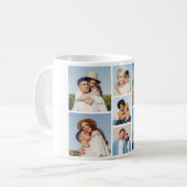 独自の7つのフォトコラージュを作成 コーヒーマグカップ (正面左)